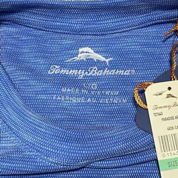 Tommy Bahama Men's Sail Fish Blue Paradise Around Short Sleeve T-Shirt Large - Picture 5 of 9